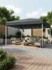 SONGMICS Pavillon Sheld in Grau - (B)300 x (H)260 x (T)300 cm