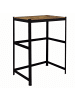 relaxdays Waschmaschinenregal in Schwarz/ Braun - (B)90 x (H)120 x (T)60 cm