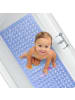 Flip Badewannenmatte hellblau 88x40cm  Transparent