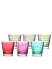LEONARDO 6er Set Trinkgläser Vario in 250 ml in bunt