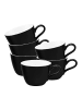 6er Set Kaffeetassen Life Fashion in Glamorous Black 240 ml