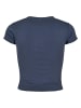 Urban Classics Urban Classics Damen Ladies Stretch Jersey Cropped Tee in vintageblue
