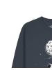 wat? Apparel Sweatshirt Funny Spaceman in India Ink Grey