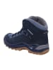 LOWA Wanderstiefel RENEGADE WARM GTX MID WS in navy/eisblau