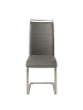 home24 home24 Freischwinger (2er Set) - Grau - Kunstleder & Edelstahl - 42.0 x 102.0 x 56.0 cm in Grau