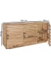 KADIMA DESIGN Sideboard Schrank | Akazie, 160x75x43cm, Schubladen, Baumkante