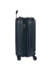 BRIC`s Taormina - 4-Rollen-Kabinentrolley mit Vortasche 55 cm erw. USB (creme) in blau