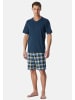 Schiesser Schlafanzug Casual Essentials in Deep blue