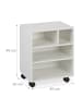 relaxdays Rollcontainer in Weiß - (B)40 x (H)49 x (T)30 cm