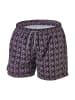BECO the world of aquasports Badeshorts Schwimm Shorts Swim Shorts "Pepita" in schwarz-grau