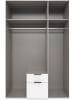 Wimex Kleiderschrank Mugano weiß 135 / 58 / 208cm