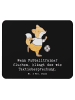 Mr. & Mrs. Panda Mouse Pad Fußballtrainer Taktik mit Spruch in Schwarz