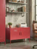 Beliani Büroschrank URIA in Rot - (W) 100 x (H) 65 x (L) 40 cm