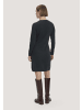 Hessnatur Hessnatur Strickkleid Regular aus Bio-Schurwolle mit Cashmere in schwarz
