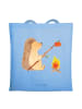 Mr. & Mrs. Panda Uni Tasche Igel Grillen ohne Spruch in Sky Blue