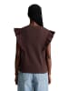 Marc O'Polo DENIM Ärmelloses Rüschen-Top regular in Burnt Aubergine
