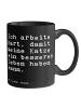 Mr. & Mrs. Panda Tasse Ich arbeite hart, damit... mit Spruch in Schwarz