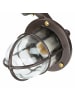 Licht-Erlebnisse Außen Wandlampe (B)14 x (H)27 cm in Rostbraun Antik