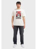 OLDSKULL T-Shirt Asian Mini Monster Graphic in Off White