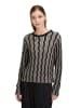 Betty Barclay Strickpullover mit Pailletten in Patch Black/Taupe