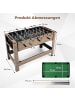 COSTWAY Muti Spieltisch Tischkicker drehbar in Hellbraun