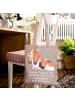 Mr. & Mrs. Panda Shopping Tasche Basset Hound Freund mit Spruch in Braun Pastell