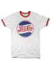 Pepsi Co T-Shirt "Retro Logo Ringer Tee" in Weiß