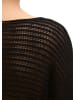 Marc O'Polo Ajour-Pullover relaxed in Schwarz