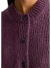 Marc O'Polo DENIM Ärmelloser Cardigan cropped in Dark Red Melange