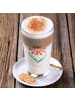 Mr. & Mrs. Panda Latte Macchiato Glas Hummel Blume ohne Spruch in Transparent