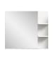 Inn.Furn Spiegel Badezimmer weiß 80 cm, Wandspiegel mit Regal