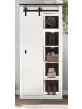 Furn.Design Stauraumschrank weiß Pinie, anthrazit, Landhaus, Regalschrank 93 x 201 cm