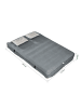 SoBuy Aufblasbare Matratze in Mattgrau - (W) 137 x (H) 22 x (L) 191 cm