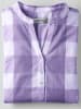 WITT WEIDEN Baumwollbluse in lavendel-weiß-kariert