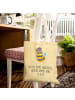 Mr. & Mrs. Panda Tasche Hummel flauschig mit Spruch in Gelb Pastell