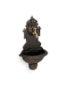 relaxdays Wandbrunnen in Bronze - (B)35 x (H)61 x (T)18 cm
