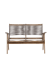 home24 Gartenbank Little John in Taupe / Graubraun