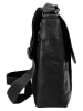 SPIKES & SPARROW Messenger echt Leder in schwarz