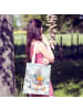 Mr. & Mrs. Panda Tasche Taube Winter Pommes Design ohne Spruch in Weiß