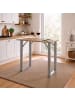 VCM  Holz Bartisch Stehtisch Tisch Tresen Xona 110x50cm in Silber / Sonoma-Eiche