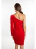 faina One Shoulder Minikleid in Rot