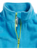 Playshoes Fleece-Jacke farbig abgesetzt in Aquablau