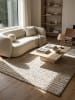 KADIMA DESIGN Teppichläufer Streifen weich wohnlich Wohnzimmer Schlafzimmer in Beige