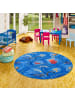 Snapstyle Kinder und Spielteppich Disney Cars Rund in Blau