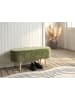 Beliani Hocker OKLAHOMA in Grün - (W) 37 x (H) 44 x (L) 100 cm