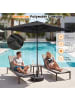 COSTWAY Sonnenschirm Alu 300 x 300 cm in Grau