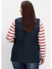 sheego Jeansweste in dark blue denim