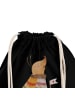Mr. & Mrs. Panda Gym-Rucksack Nachtfalter Fähnchen mit Spruch in Schwarz