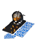 relaxdays Bingo-Spiel Set in Schwarz/ Orange