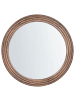 Beliani Wandspiegel BANNE in Braun - (W) 80 x (H) 80 x (L) 3 cm